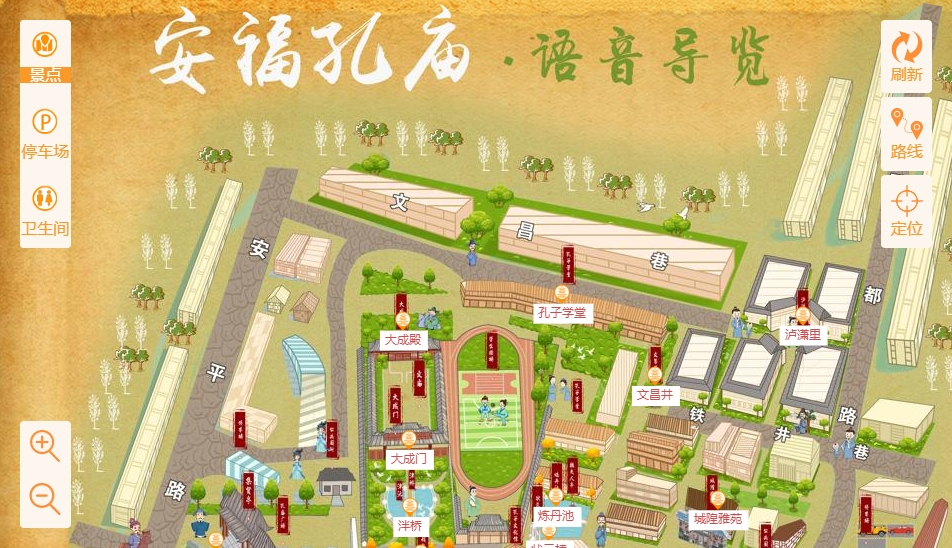 古冶手绘地图：智慧景区智能化服务的延伸